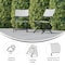 Flash Furniture Black/White PE Rattan Folding Bistro Chairs, 2PK 2-FV-FWA086-BLK-WHT-GG - alternate 10
